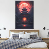 Art Malerei Yin und Yang Bridge und Tempel Leinwanddruck (Insitu (Schlafzimmer))