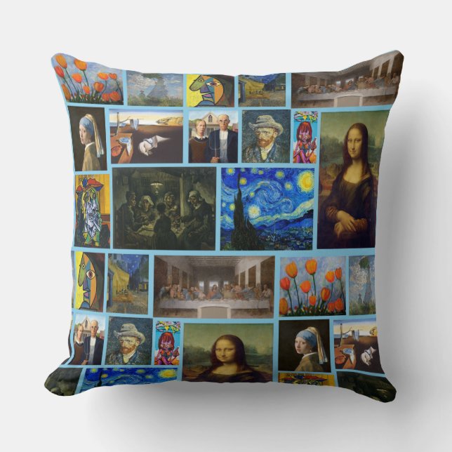 Art Masterpieces, Blue Kissen (Vorderseite)