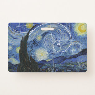  Art Meets Math, Van Gogh trifft Fibonacci Card Ausweis