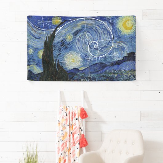 Art Meets Math, Van Gogh trifft Fibonacci Card Banner (Insitu)