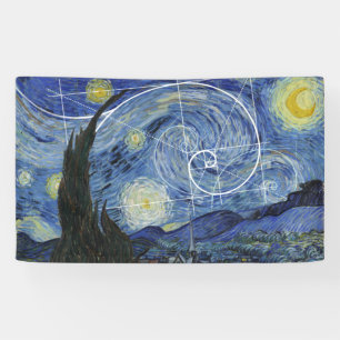 Art Meets Math, Van Gogh trifft Fibonacci Card Banner