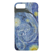 Art Meets Math, Van Gogh trifft Fibonacci Card Case-Mate iPhone Hülle (Rückseite)