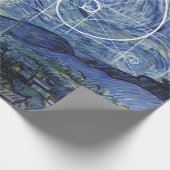  Art Meets Math, Van Gogh trifft Fibonacci Card Geschenkpapier (Ecke)