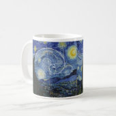 Art Meets Math, Van Gogh trifft Fibonacci Card Kaffeetasse (Vorderseite Links)