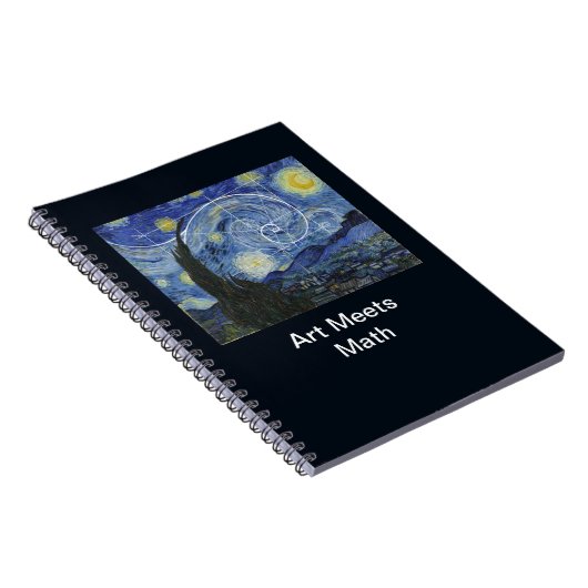 Art Meets Math, Van Gogh trifft Fibonacci Card Notizblock (Rechte Seite)