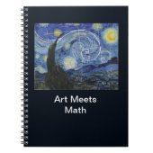 Art Meets Math, Van Gogh trifft Fibonacci Card Notizblock (Vorderseite)
