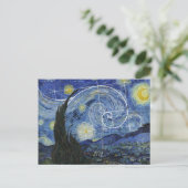 Art Meets Math, Van Gogh trifft Fibonacci Card Postkarte (Stehend Vorderseite)