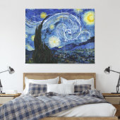 Art Meets Math, Van Gogh trifft Fibonacci Poster Leinwanddruck (Insitu (Schlafzimmer))
