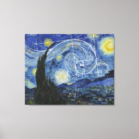 Art Meets Math, Van Gogh trifft Fibonacci Poster