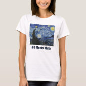 Art Meets Mathe, Van Gogh trifft Fibonacci T - Shi T-Shirt (Vorderseite)