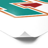 Art - Miami Dolphins Classic Fotodruck (Ecke)