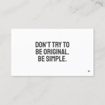 ART Minimalistische Visitenkarte