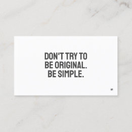 ART Minimalistische Visitenkarte