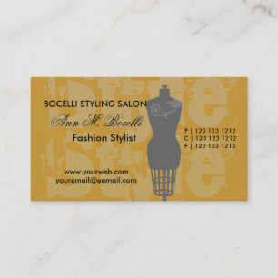 Art-Mode-Designer-Künstler-Stylist-Hersteller Terminkarte