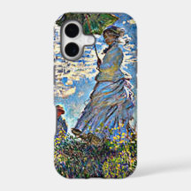 Art Monet Lady mit Schirm