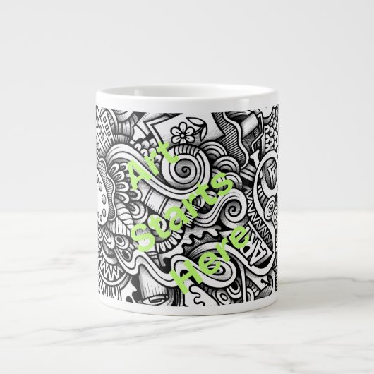 Art Mug Jumbo-Tasse (Vorderseite)