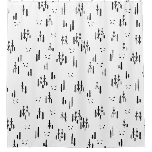 Art Muster der Forstlinie Duschvorhang (Vorderseite)