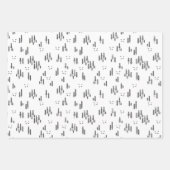 Art Muster der Forstlinie Geschenkpapier Set (Vorderseite 3)