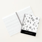 Art Muster der Forstlinie | Name hinzufügen Notizblock (Innenseite)