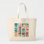 art nature beach birds sea jumbo stoffbeutel (Vorne)