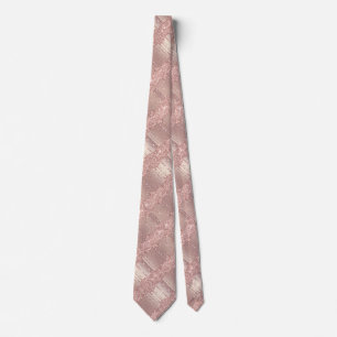 Art Neck Tie Rose Golden Blush Glitzer Sparkone Tr Krawatte