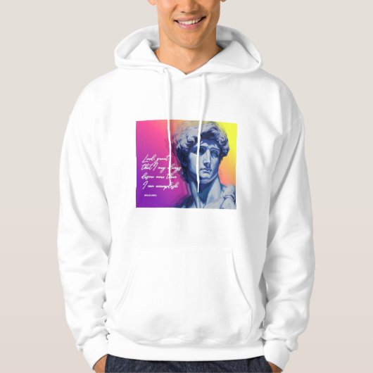 Art Never Dies Hoodie | David Skulptur (Vorderseite)