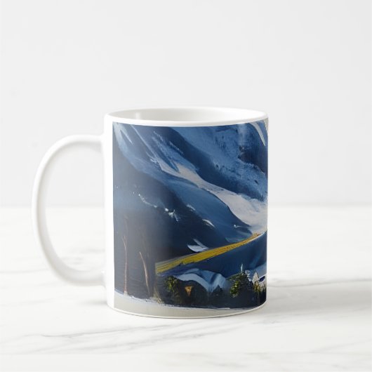 Art Norwegen Malerei Kaffeetasse (Links)