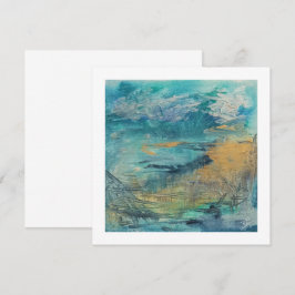 Art Note Karte abstrakte Kunst Pocket Meer. Tag 3