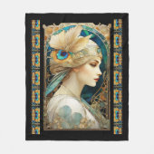 Art Nouvaeu Fleecedecke (Vorderseite)