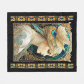 Art Nouvaeu Fleecedecke (Vorderseite (Horizontal))