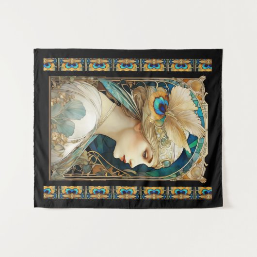 Art Nouvaeu Wandteppich (Vorderseite (Horizontal))