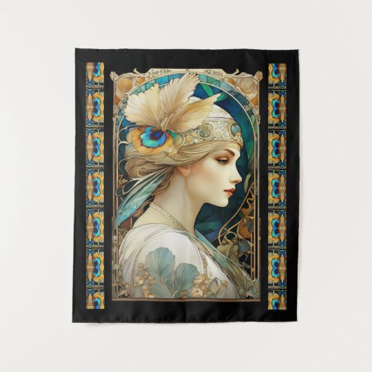 Art Nouvaeu Wandteppich (Vorderseite)