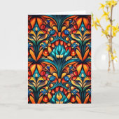 Art Nouveau 15 Grußkarte Karte (Gelbe Blume)