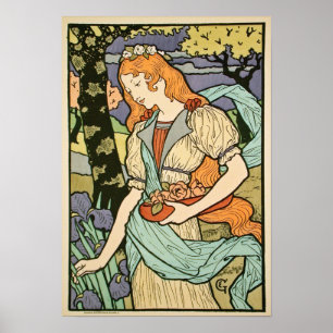 Art Nouveau 1893 von Eugène Grasset Poster