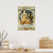Art Nouveau 1904 World's Fair by Alphonse Mucha Poster (Küche)