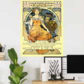 Art Nouveau 1904 World's Fair St. Louis by Mucha Poster (Heimbüro)