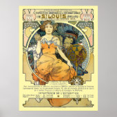 Art Nouveau 1904 World's Fair St. Louis by Mucha Poster (Vorne)