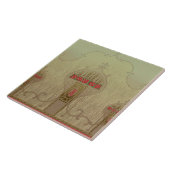 Art Nouveau 1915 Mission Style Floral Frieze Fliese (Seite)