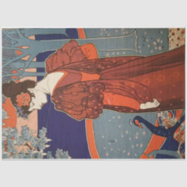 Art Nouveau 30 Woman Decoupage Tissue Paper Seidenpapier