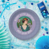Art Nouveau 80 / custom Birthday - Ihr Foto Pappteller (Party)