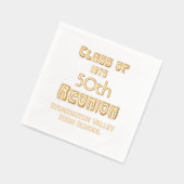 Art Nouveau Abschluss Milestone Wiedersehen #1 Servietten Mit Folie (Links)