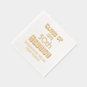 Art Nouveau Abschluss Milestone Wiedersehen #1 Servietten Mit Folie (Rechts)