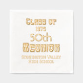 Art Nouveau Abschluss Milestone Wiedersehen #1 Servietten Mit Folie (Vorderseite)