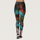 Art Nouveau Abstrakt Leggings (Rückseite)