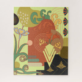 Art Nouveau Abstrakt Puzzle