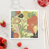 Art Nouveau Abstrakt Serviette (Beispiel)