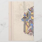 Art Nouveau abstrakte Textil Christopher Dresser Briefpapier (Vorderseite)