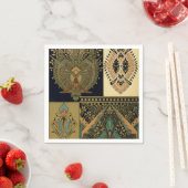 Art Nouveau abstrakte Textil Christopher Dresser Serviette (Beispiel)