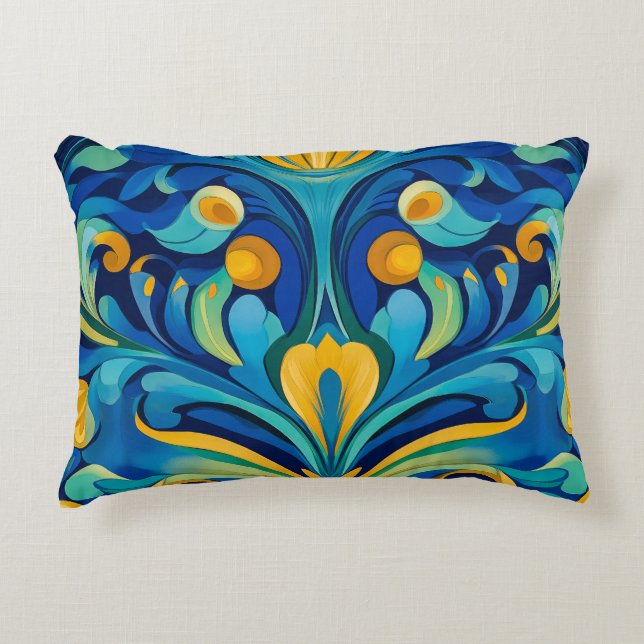 Art Nouveau Accent Pillow Dekokissen (Vorderseite)