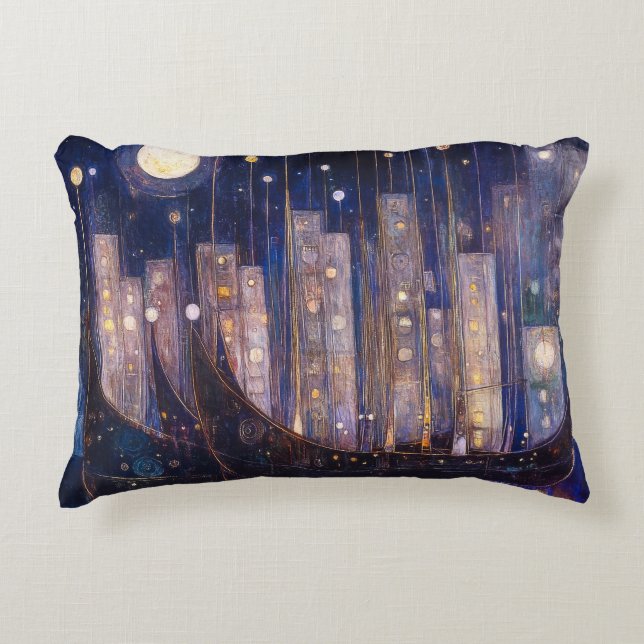 Art Nouveau Accent Pillow Dekokissen (Vorderseite)